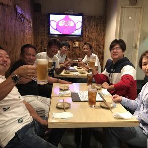 ボクシング観戦後の慰労会